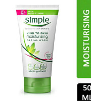 Simple kind to skin moisturising facial wash